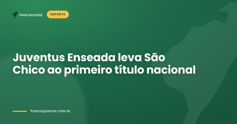 Capa do Francisquense sobre o título nacional do Juventus Enseada