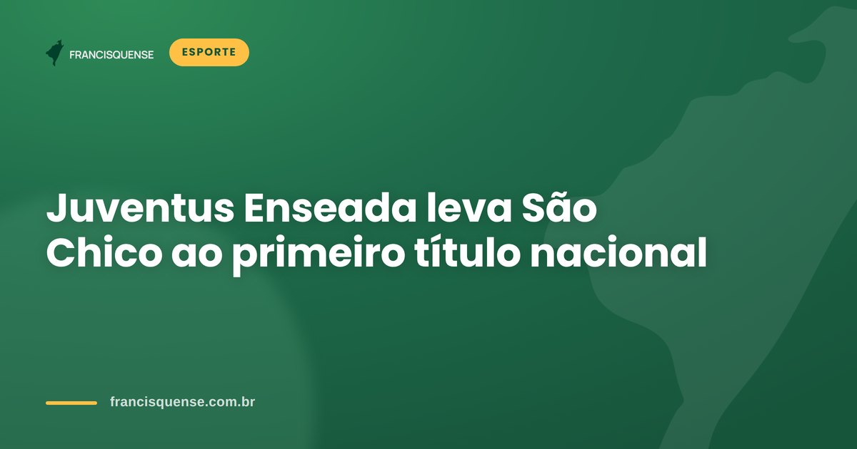 Capa do Francisquense sobre o título nacional do Juventus Enseada