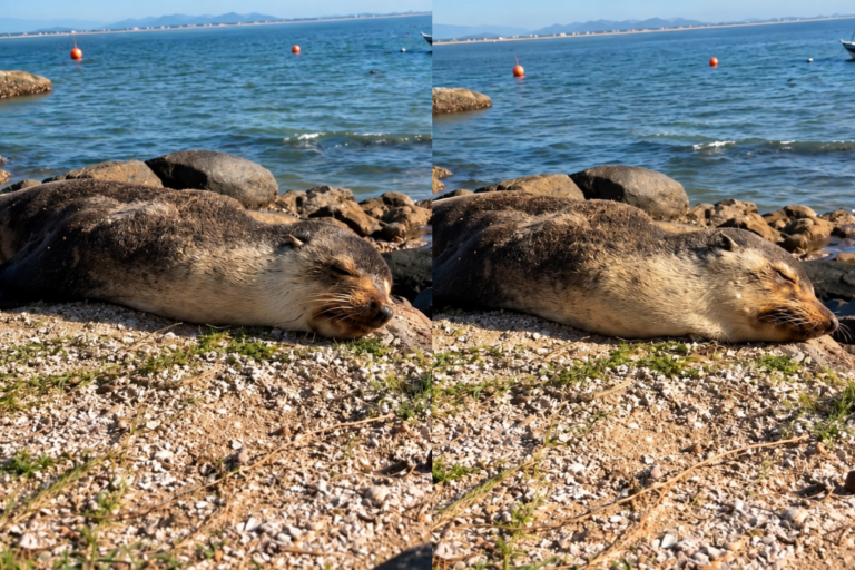 Lobo-marinho é resgatado em Barra do Sul e levado para São Francisco do Sul